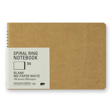Traveler's Company Spiral Notebook B6 Blank MD Paper White