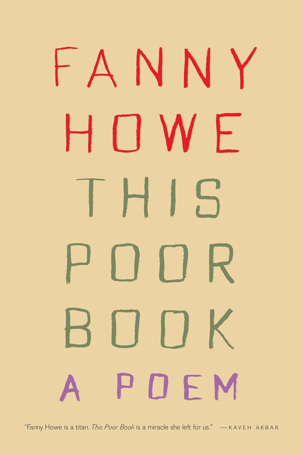 This Poor Book: A Poem by Fanny Howe