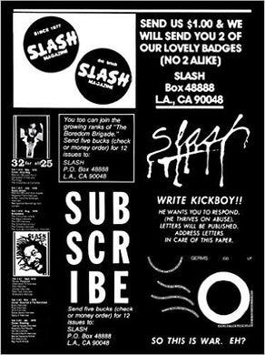Slash: A Punk Magazine from Los Angeles, 1977-80